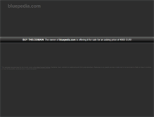 Tablet Screenshot of bluepedia.com